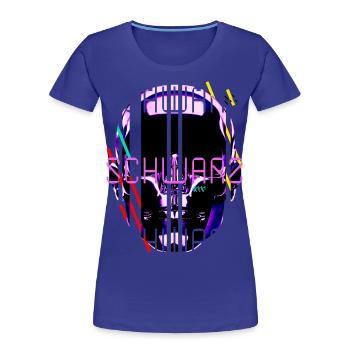 Schwarz - T-shirt bio Premium Femme - bleu roi - Devant - Mia (176cm)