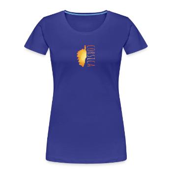 Corsica - Frauen Premium Bio T-Shirt - Königsblau - Vorne - Mia (176cm)