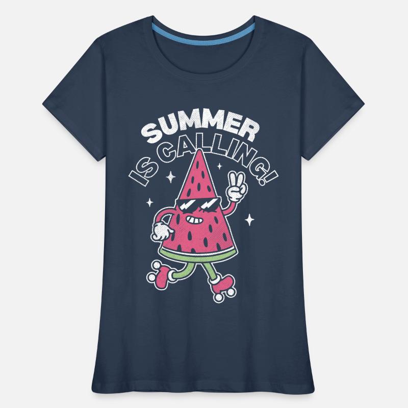 Der Sommer ruft Frauen Premium Bio T-Shirt
