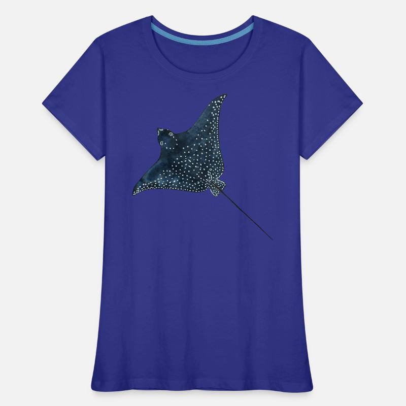 Rays Eagle Rays Stingrays Reef Plongée T-shirt bio Premium Femme
