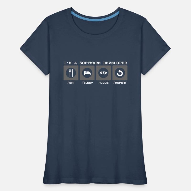 I'm a Software Developer - Softwareentwicklerin Frauen Premium Bio T-Shirt