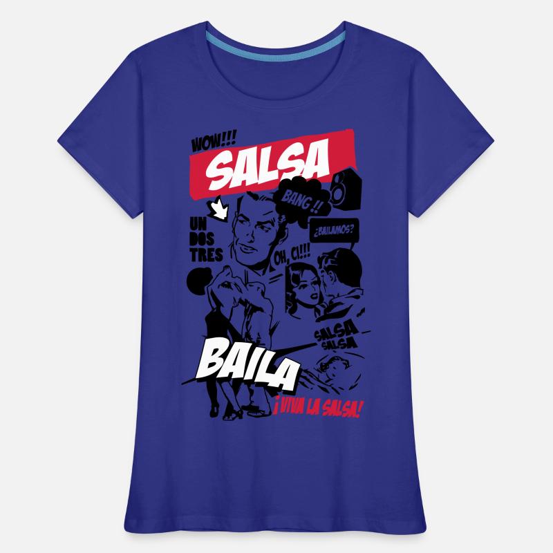 Salsa-comic Frauen Premium Bio T-Shirt