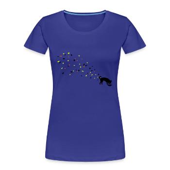 Hund Dreck - Frauen Premium Bio T-Shirt - Königsblau - Vorne - Mia (176cm)