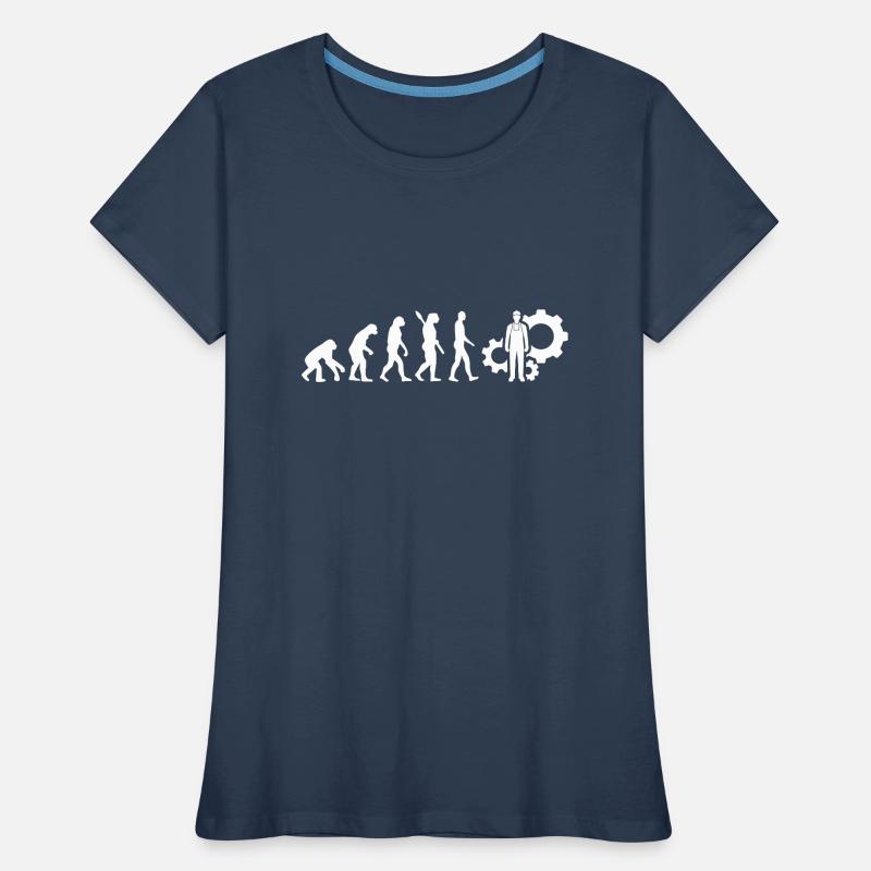 Evolution Technician Technology White Women's Premium Organic T-Shirt