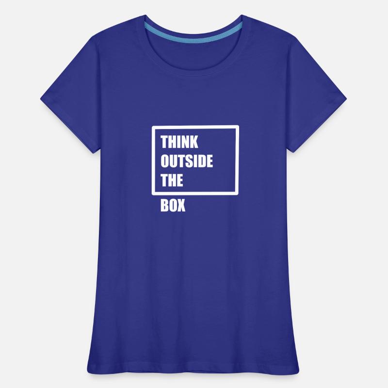 Think outside the box - think differently Women's Premium Organic T-Shirt
