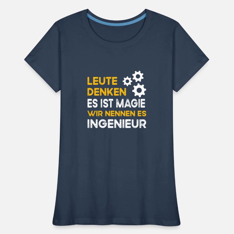 People Thinking Magic Engineer Construction Women's Premium Organic T-Shirt