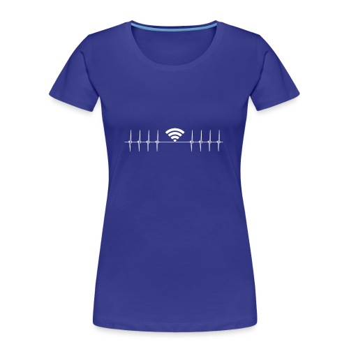 WIFI WLAN Herzlinie - Gamer, Digital Natives - Frauen Premium Bio T-Shirt