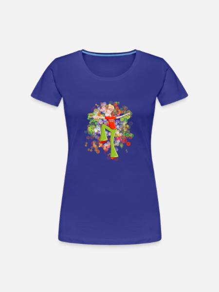 Dance2Trance - Techno inside - Frauen Premium Bio T-Shirt - Königsblau