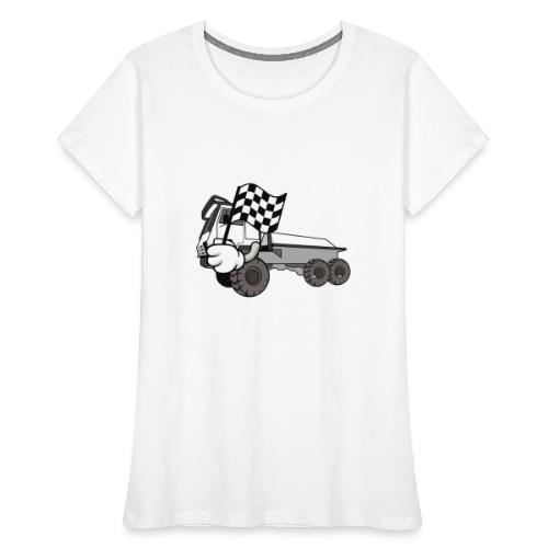 RACE TRAIL TRUCK 6X6 MIT ZIELFLAGGE FÜR GEWINNER - Frauen Premium Bio T-Shirt