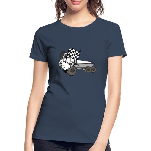RACE TRAIL TRUCK 6X6 MIT ZIELFLAGGE FÜR GEWINNER - Frauen Premium Bio T-Shirt