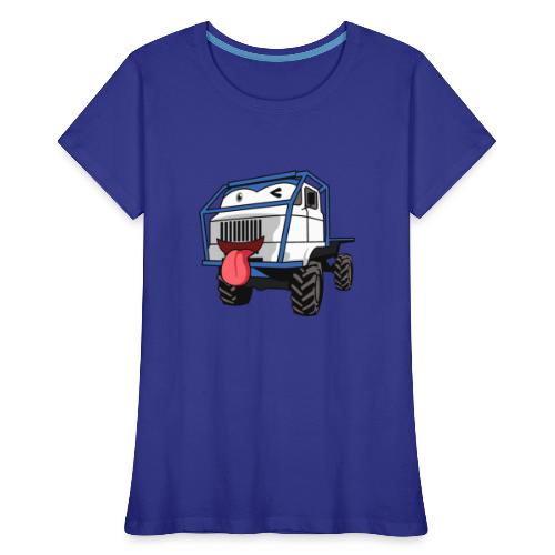 Augen Zwinkern mit Zunge raus Trail Truck Emoji. - Frauen Premium Bio T-Shirt