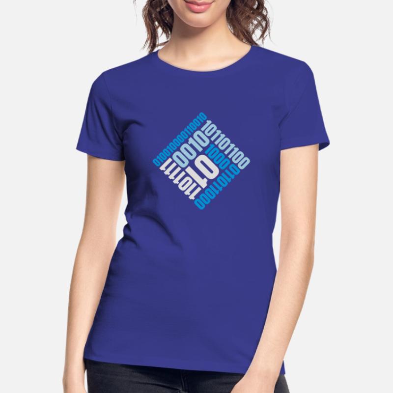 Binär Code Programm Sprache Frauen Premium Bio T-Shirt