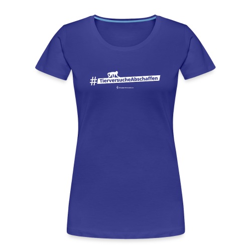 #TierversucheAbschaffen Weiß - Frauen Premium Bio T-Shirt