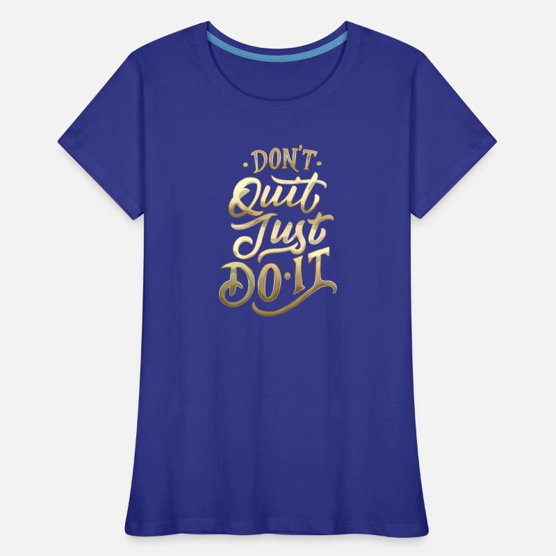 Ne quittez pas Gradient Script T-shirt bio Premium Femme