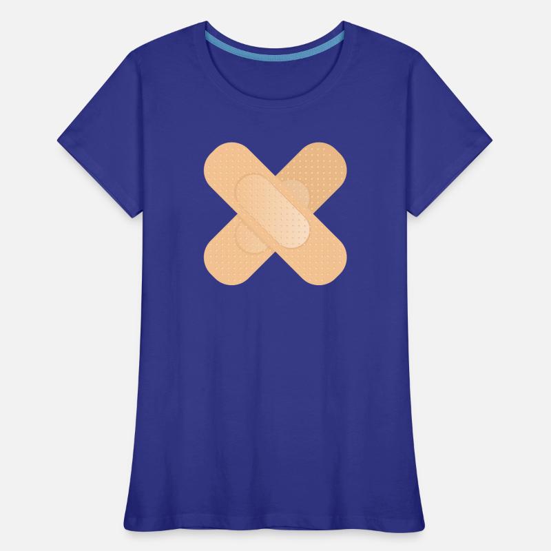 Dispositif de fixation croisé comme élément de conception T-shirt bio Premium Femme