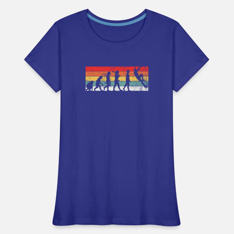 Kletterer Evolution Frauen Premium Bio T-Shirt