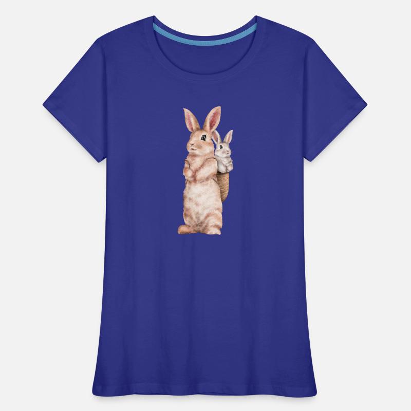 Rabbit Floppy Ear Easter Rabbit Mom Women's Premium Organic T-Shirt