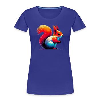 Squirrel - Women's Premium Organic T-Shirt - royal blue - Front - Mia (176cm)
