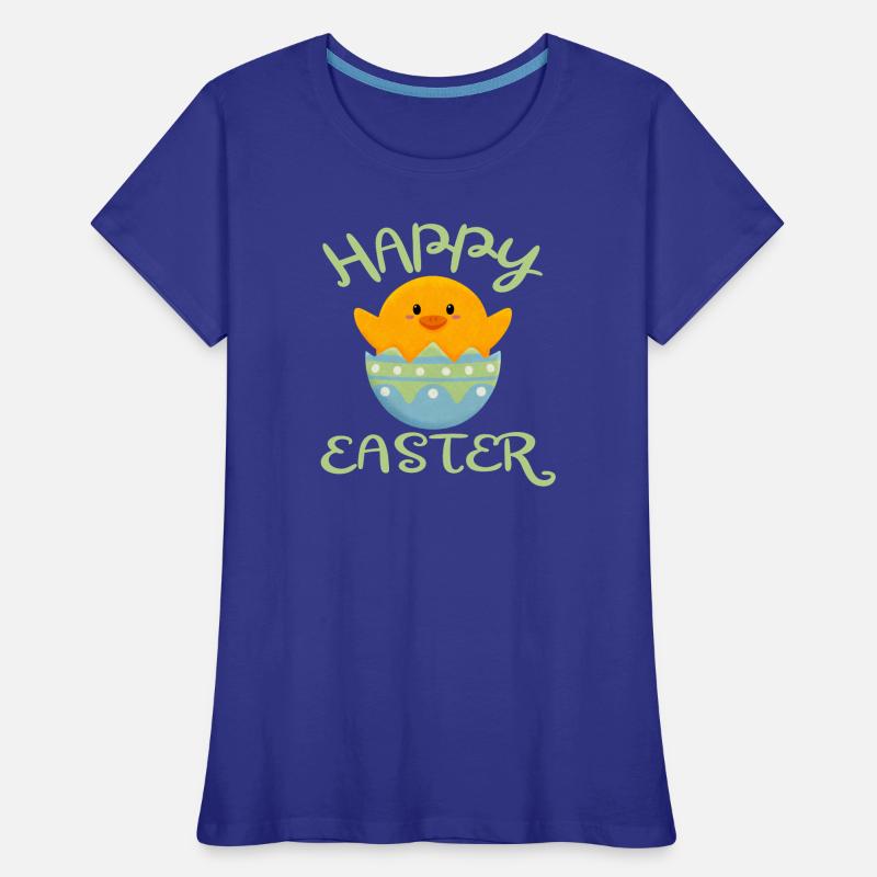 Happy Easter chick in Easter egg Women's Premium Organic T-Shirt