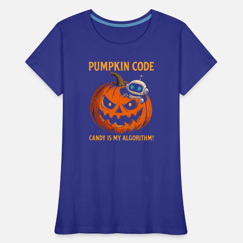 Pumpkin Code : Candy est mon algorithme ! T-shirt bio Premium Femme