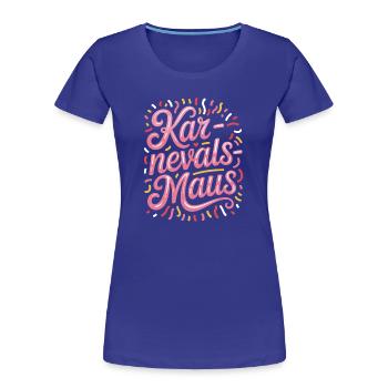 Karnevalsmaus Karneval Köln Kölner Karnevals Maus - Frauen Premium Bio T-Shirt - Königsblau - Vorne - Mia (176cm)