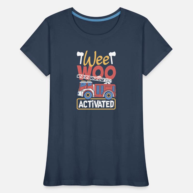 Wee Woo Squad Fire Tiny Feuerwehrmann Frauen Premium Bio T-Shirt
