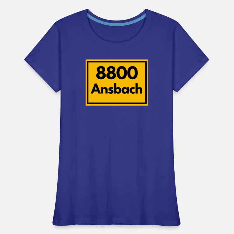 OLD POSTCODE POSTCODE RETRO 8800 ANSBACH FRANKEN Women's Premium Organic T-Shirt