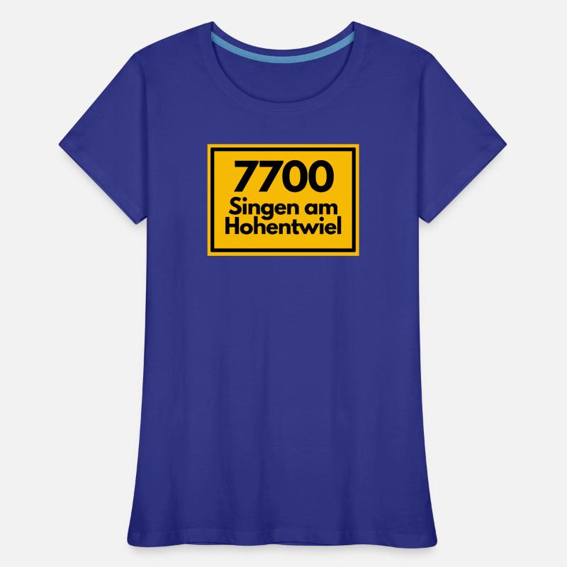 OLD POSTCODE ZIP CODE 7700 SINGEN AM HOHENTWIEL Women's Premium Organic T-Shirt