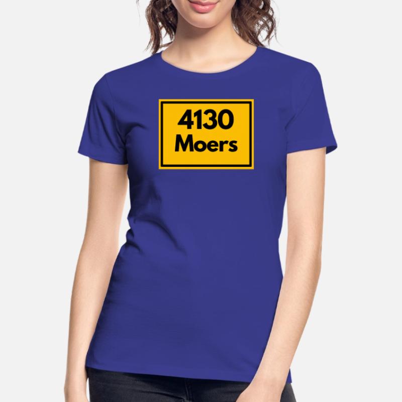 OLD POSTCODE POSTCODE RETRO 4130 MOERS NIEDERRHEIN Women's Premium Organic T-Shirt