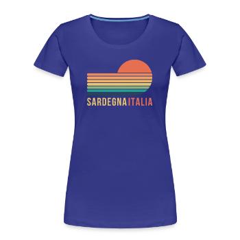 Sardinia Italy - Women's Premium Organic T-Shirt - royal blue - Front - Mia (176cm)