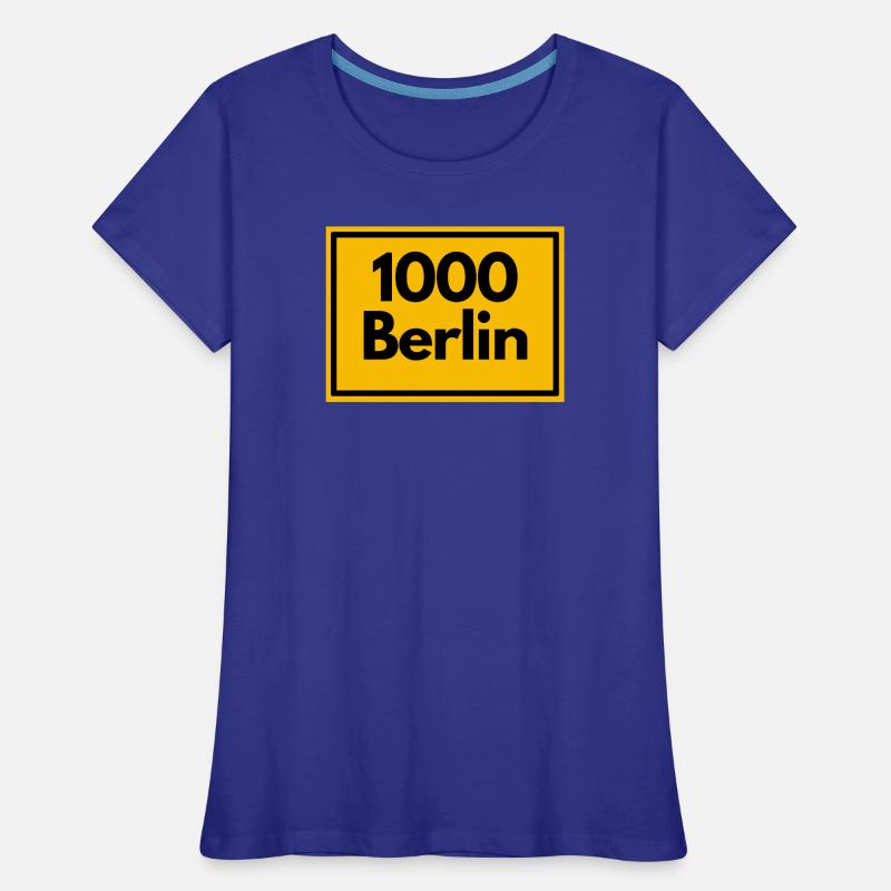 OLD POSTCODE POSTCODE RETRO 1000 BERLIN CAPITAL Women's Premium Organic T-Shirt
