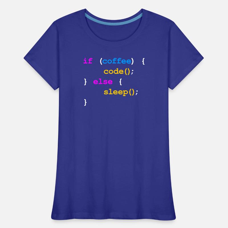 Kein Kaffee Kein Code Programmierer Informatiker Frauen Premium Bio T-Shirt