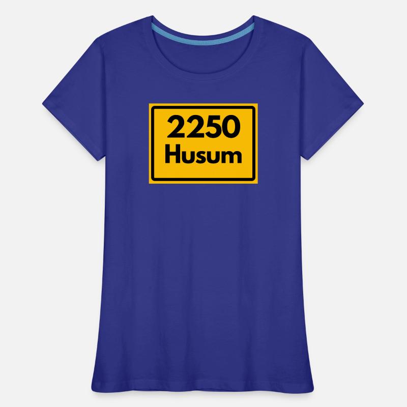 OLD POSTCODE POSTCODE RETRO 2250 HUSUM – NORDSEE Women's Premium Organic T-Shirt