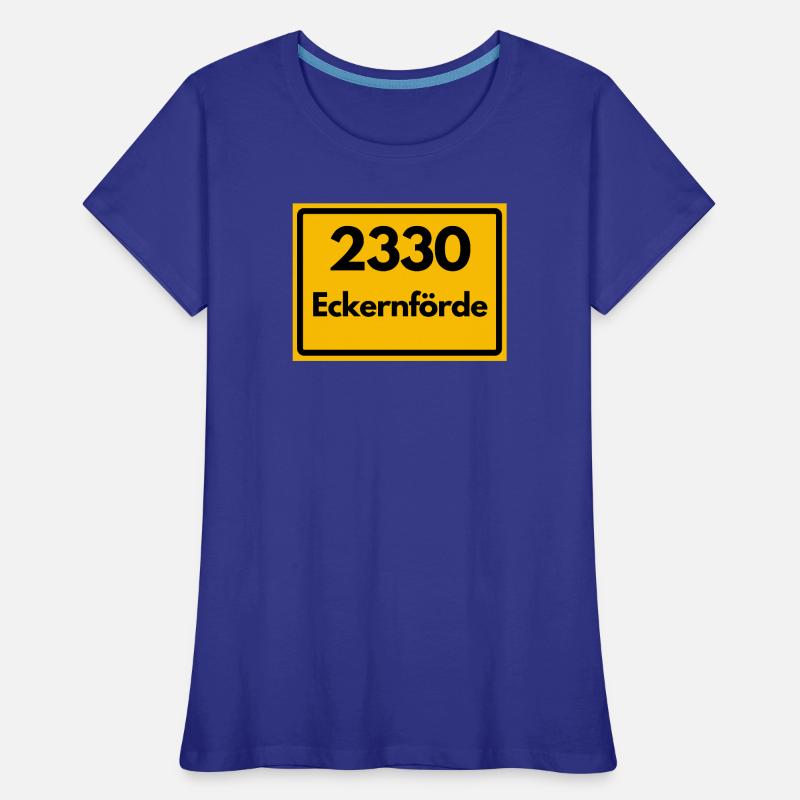 OLD POSTCODE POSTCODE RETRO 2330 ECKERNFÖRDE FJORD Women's Premium Organic T-Shirt