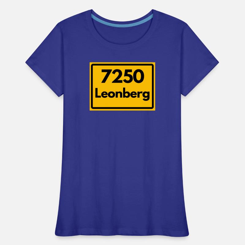 OLD POSTCODE ZIP CODE RETRO 7250 LEONBERG HEIMAT Women's Premium Organic T-Shirt