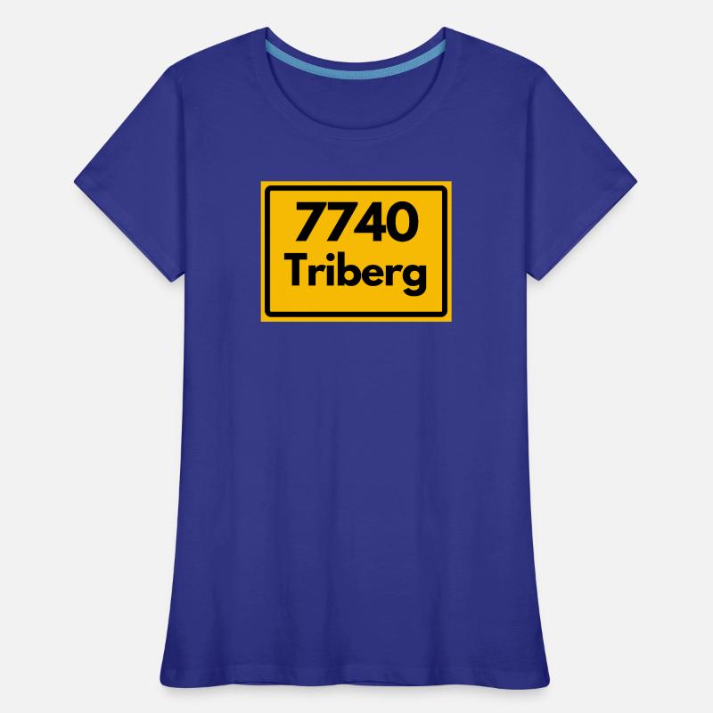 OLD POSTCODE ZIP CODE RETRO 7740 TRIBERG HEIMAT Women's Premium Organic T-Shirt