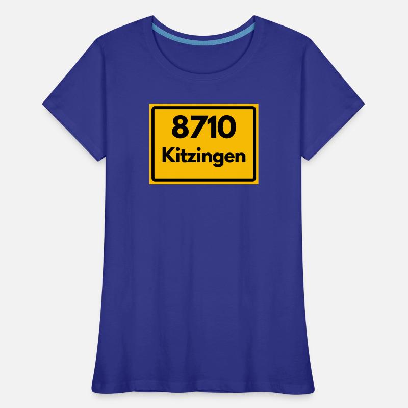 OLD POSTCODE ZIP CODE 8710 KITZINGEN HEIMATSTOLZ Women's Premium Organic T-Shirt