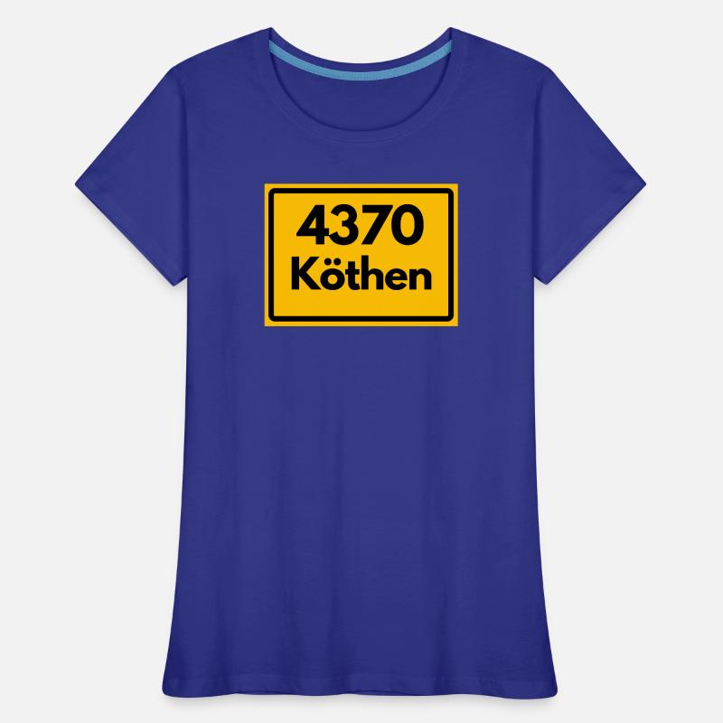 OLD POSTCODE ZIP CODE 4370 KÖTHEN HEIMATSTOLZ Women's Premium Organic T-Shirt