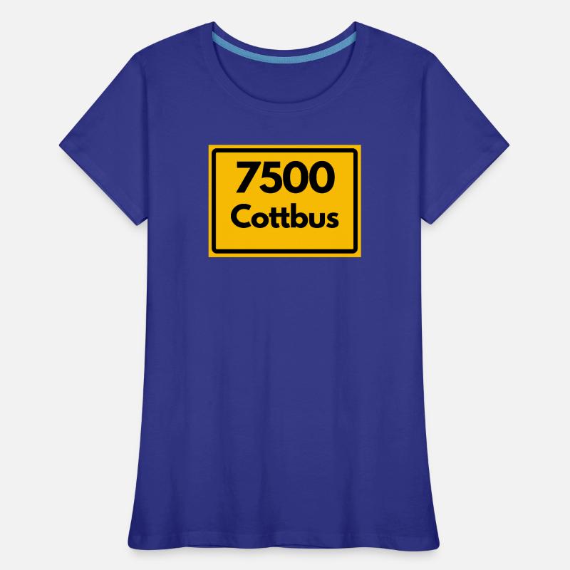 OLD POSTCODE POSTCODE RETRO 7500 COTTBUS Women's Premium Organic T-Shirt