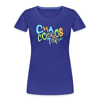 Chaos Coordinator Funny Title Parents Teacher Logo - Women's Premium Organic T-Shirt - royal blue - Front - Mia (176cm)