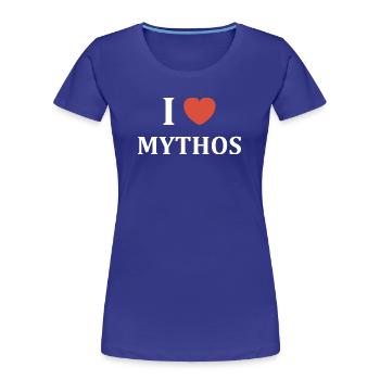 Mythos - Frauen Premium Bio T-Shirt - Königsblau - Vorne - Mia (176cm)