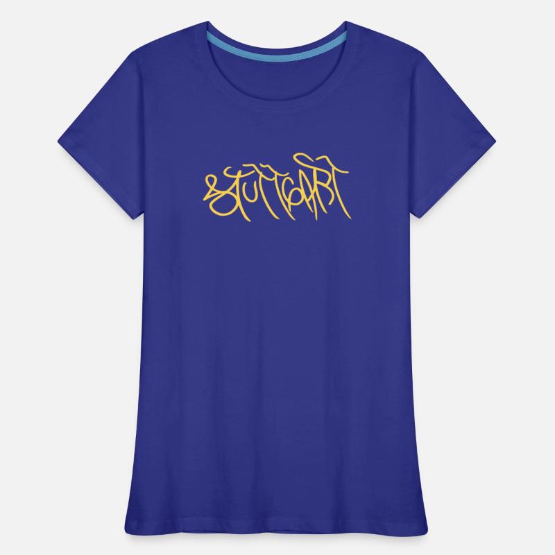 Art de rue ultramoderne Souvenir graffiti de Stuttgart T-shirt bio Premium Femme