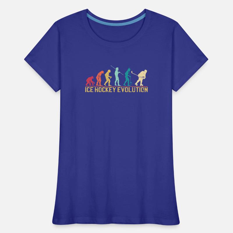 Conception de la silhouette Hockey Evolution T-shirt bio Premium Femme