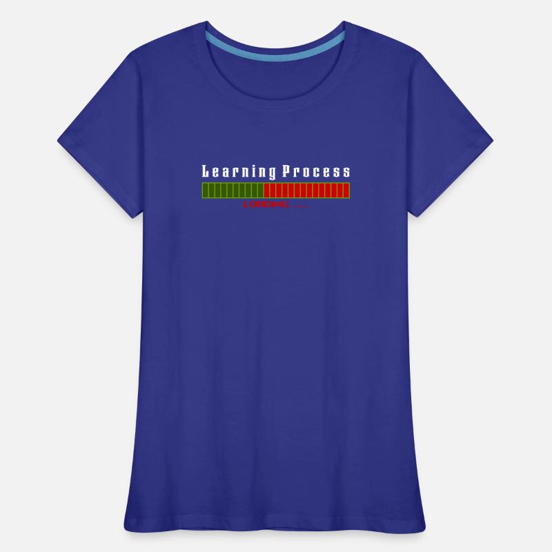 Learning Process Loading black shirt Frauen Premium Bio T-Shirt