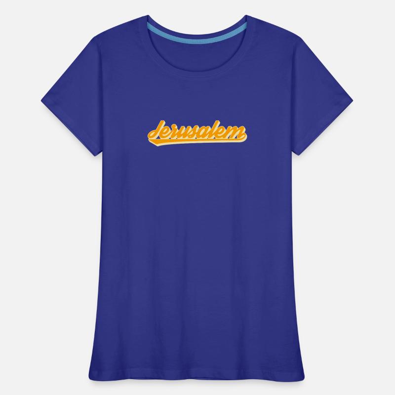 Script rétro de Jérusalem T-shirt bio Premium Femme