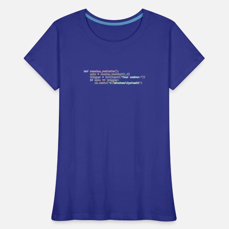 Roulette russe Python T-shirt bio Premium Femme