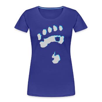 Eisbär 8 - Frauen Premium Bio T-Shirt - Königsblau - Vorne - Mia (176cm)