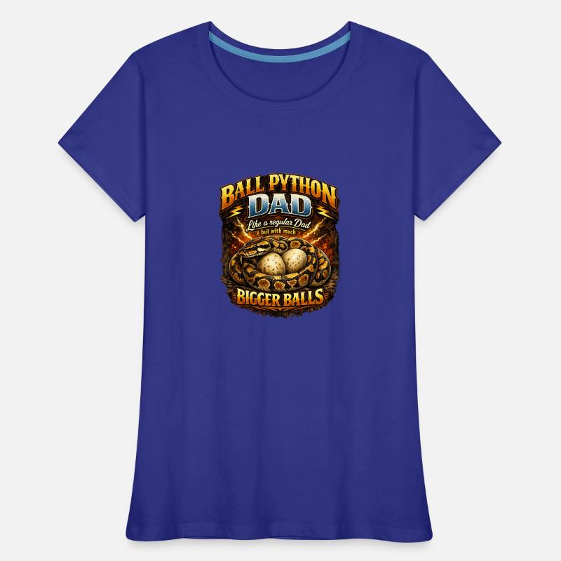 Ball Python Dad Größere Eier Königspython Besitzer Frauen Premium Bio T-Shirt