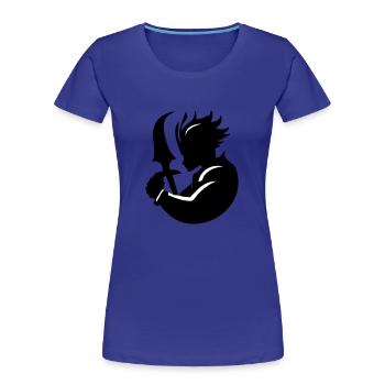 Epischer Held bereit - Frauen Premium Bio T-Shirt - Königsblau - Vorne - Mia (176cm)