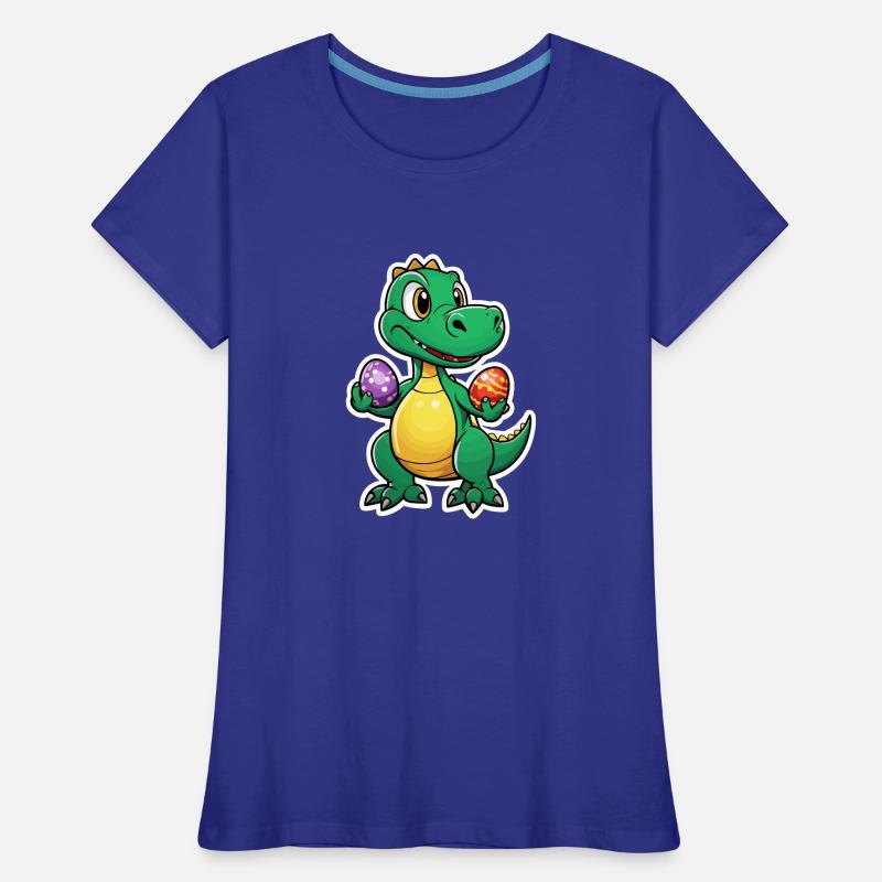 Dinosaur Easter Eggs Easter Women's Premium Organic T-Shirt